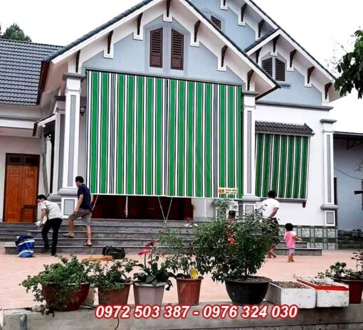 Bạt che nắng mưa ban công tự cuốn