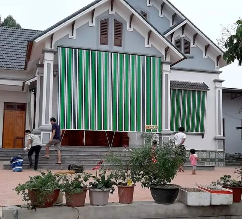 Bạt Che Nắng Tại Nam Định - Thi công trọn gói Bạt che nắng mưa ban công lắp tại Nam Định