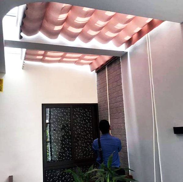 bạt che nắng mưa xếp ngang quận Hoàng mai