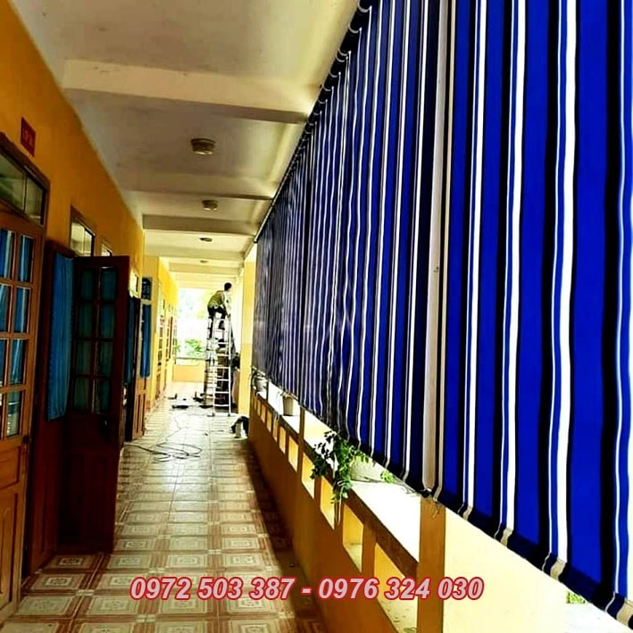 Bạt che nắng chung cư Hòa Phát