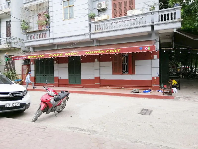 Bạt che nắng mưa khu vực hiên nhà tại sơn tây