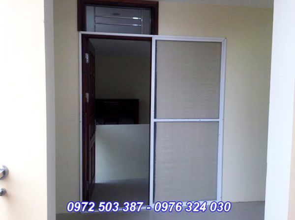 cửa lưới lùa ngang sợi inox 