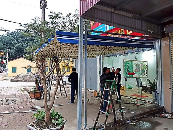 Bạt mái xếp Vải Bạt nhật bản