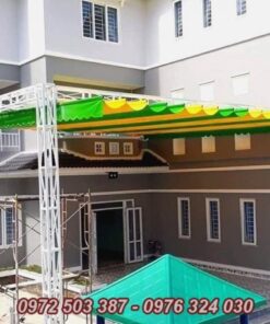 Mái xếp lượn sóng quận long biên
