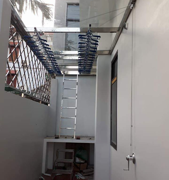 Cấu tạo của giàn phơi quần áo treo trần 