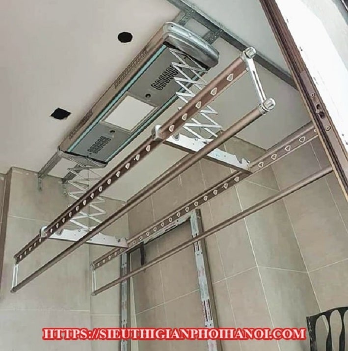 giàn phơi điều khiển từ xa dùng điện