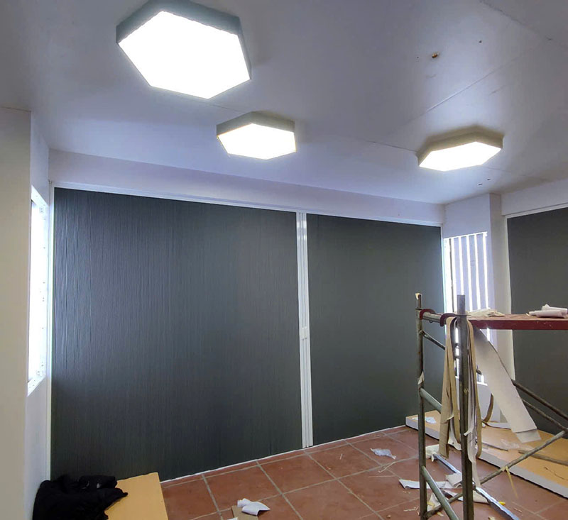 rem-vach-ngan-to-ong-van-phong Rèm vách ngăn tổ ong lắp đặt tại văn phòng Hà Nội