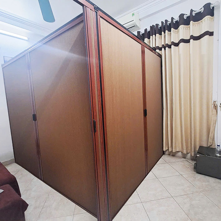 Vách rèm tổ ong ngăn phòng 