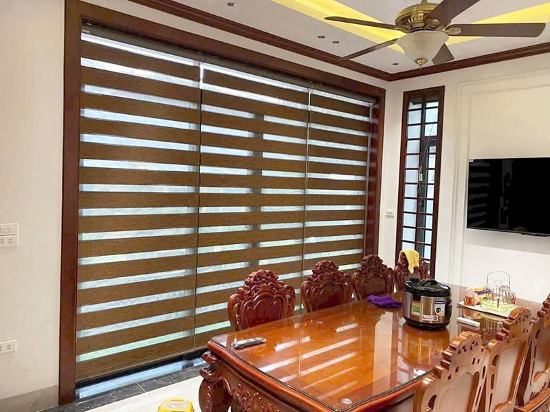 Rèm cầu vồng hàn quốc lắp thực tế tại Hà Nội