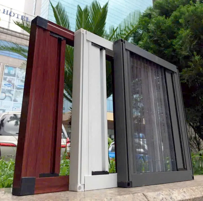 Cửa Lưới Chống Muỗi Tại Hà Nội Hệ thống khung nhôm cửa muỗi xếp