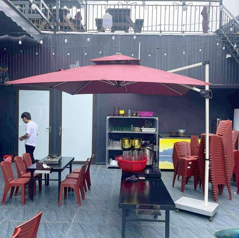 ô che ngoài trời hệ xoay 360 độ