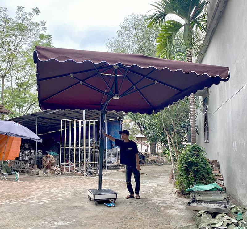 ô xoay ngoài trời