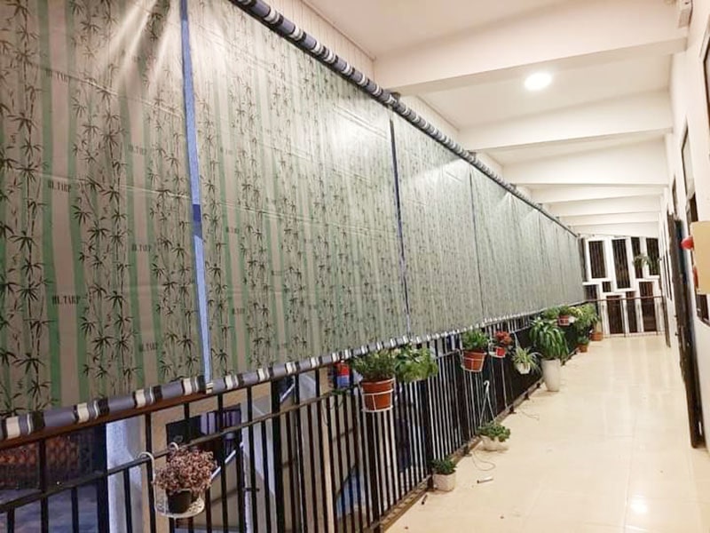bạt cuốn rủ che nắng