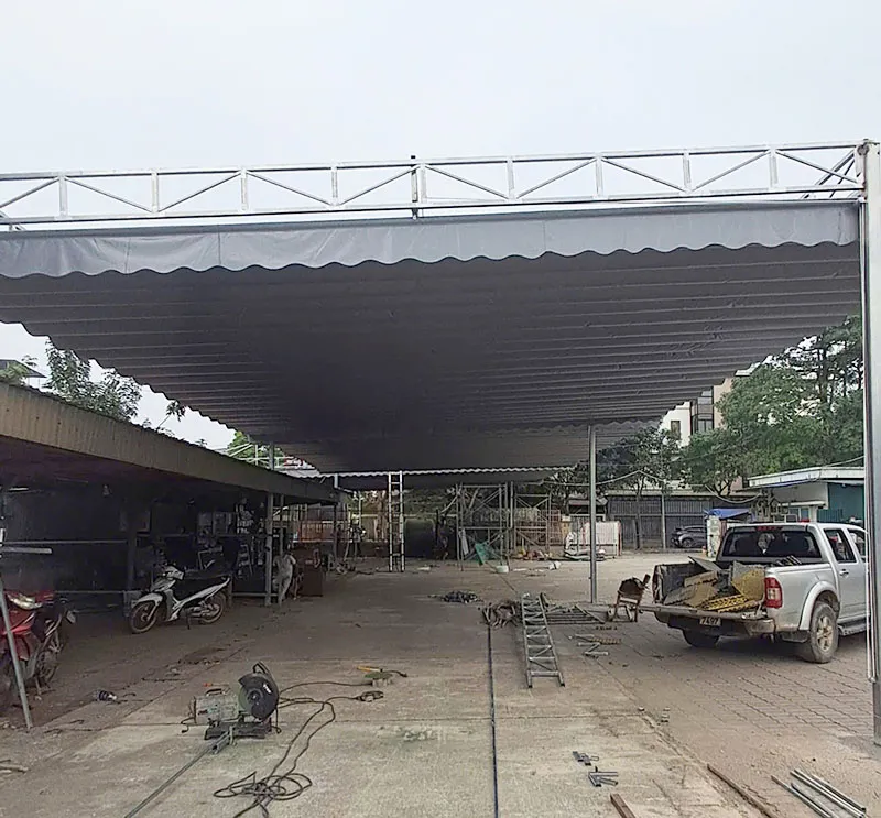 Bạt mái xếp tại Tây Hồ