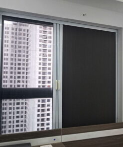 Rèm tổ ong cửa sổ khung màu trắng