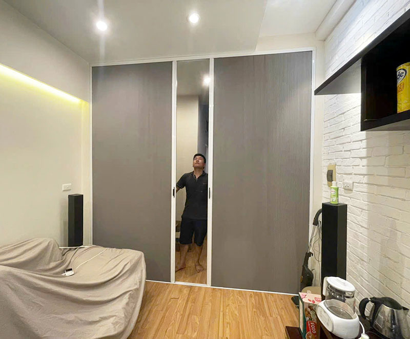 Vách ngăn tổ ong do Bình Nguyên thi công tại việt Hưng